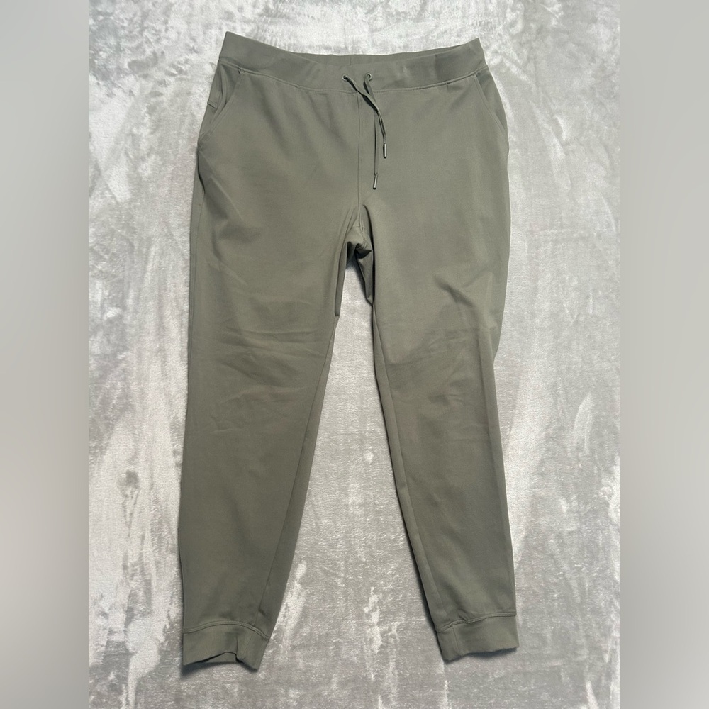 90 Degree Jogger Pants Women’s Large Green Stretch Pockets Drawstring